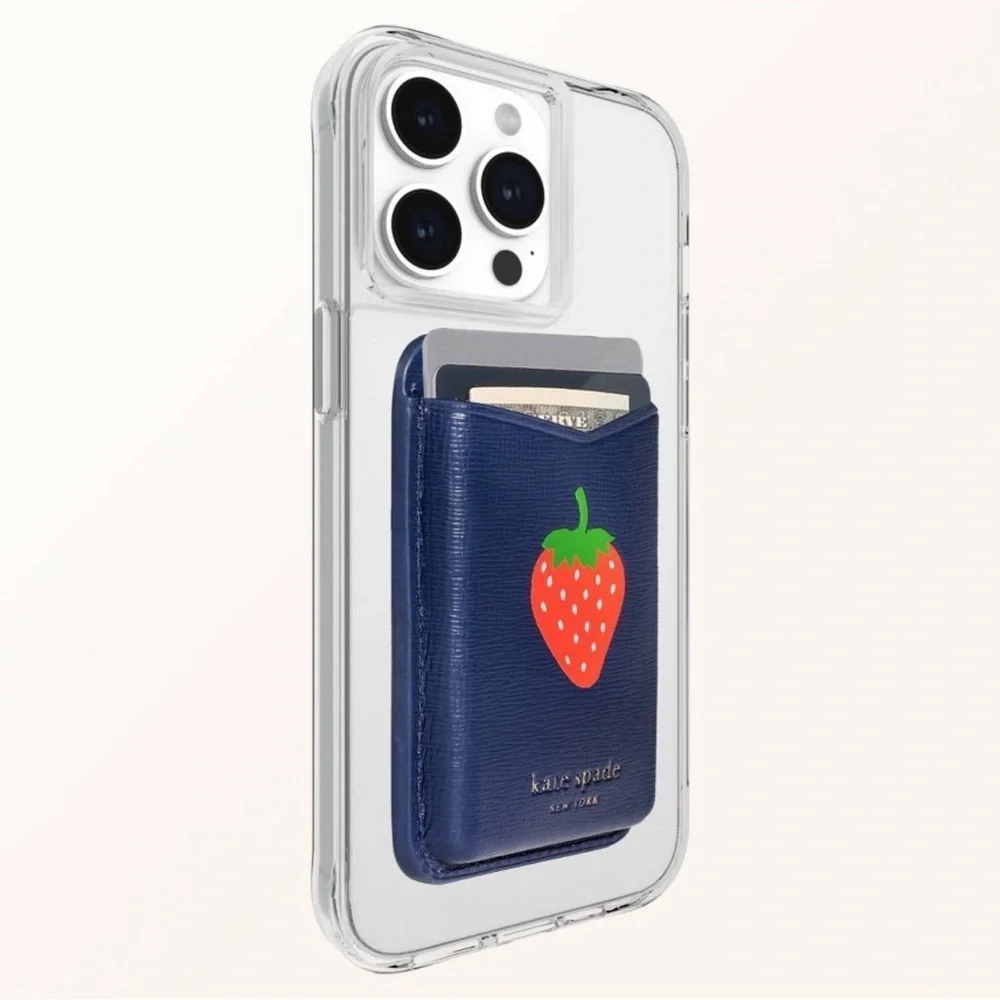 Kate Spade x Target Magnetic Wallet with Strawberry Motif